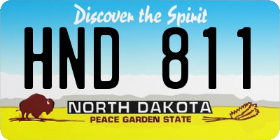 ND license plate HND811