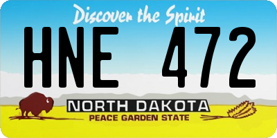 ND license plate HNE472