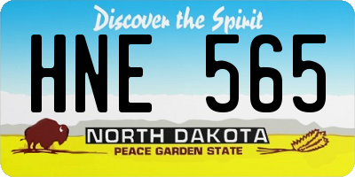 ND license plate HNE565