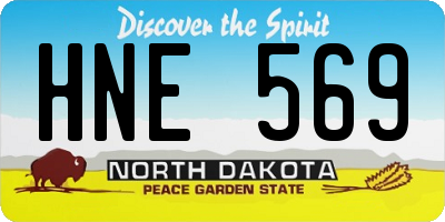 ND license plate HNE569