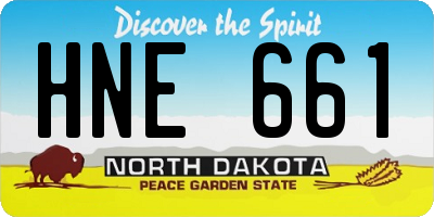 ND license plate HNE661