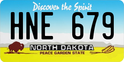 ND license plate HNE679