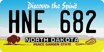 ND license plate HNE682