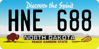 ND license plate HNE688