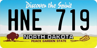 ND license plate HNE719