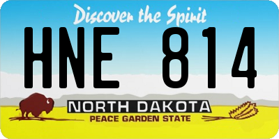 ND license plate HNE814