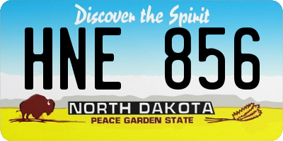 ND license plate HNE856