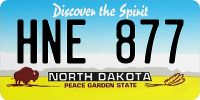 ND license plate HNE877