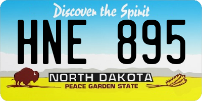 ND license plate HNE895