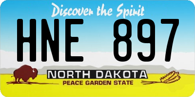 ND license plate HNE897