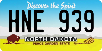 ND license plate HNE939