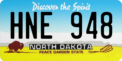 ND license plate HNE948