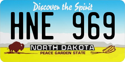 ND license plate HNE969