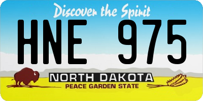 ND license plate HNE975