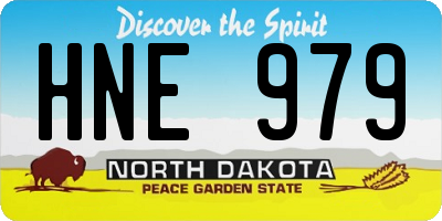 ND license plate HNE979