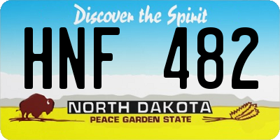 ND license plate HNF482