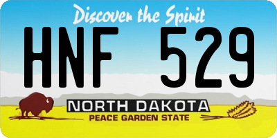ND license plate HNF529