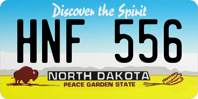 ND license plate HNF556