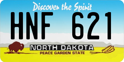 ND license plate HNF621