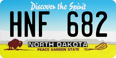 ND license plate HNF682