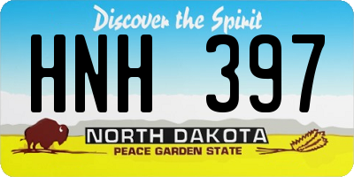 ND license plate HNH397