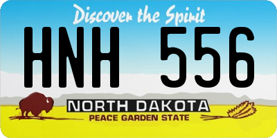 ND license plate HNH556