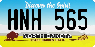 ND license plate HNH565