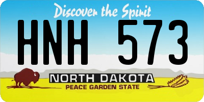 ND license plate HNH573