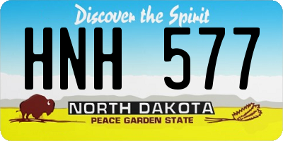 ND license plate HNH577