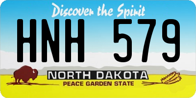 ND license plate HNH579