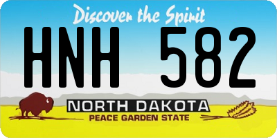 ND license plate HNH582
