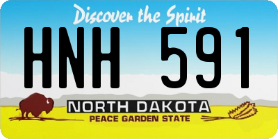ND license plate HNH591