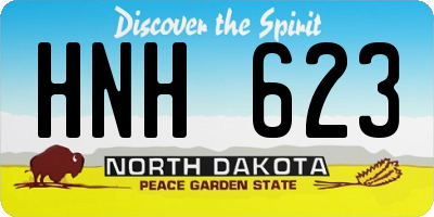 ND license plate HNH623