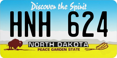 ND license plate HNH624