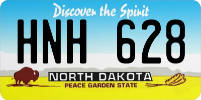 ND license plate HNH628