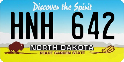 ND license plate HNH642