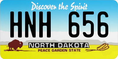 ND license plate HNH656