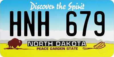 ND license plate HNH679