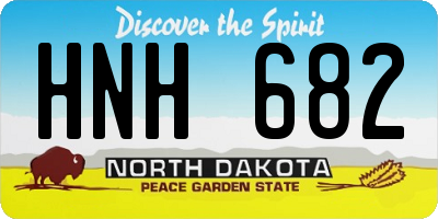 ND license plate HNH682