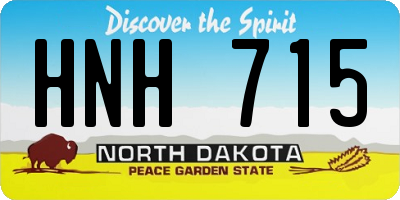 ND license plate HNH715