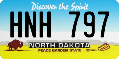 ND license plate HNH797