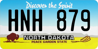 ND license plate HNH879