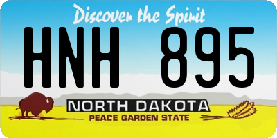 ND license plate HNH895