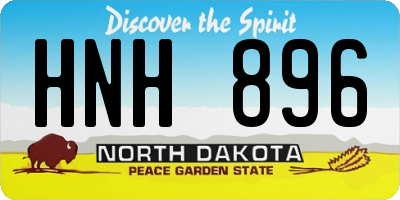 ND license plate HNH896