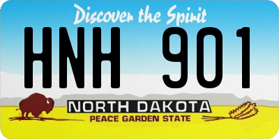 ND license plate HNH901