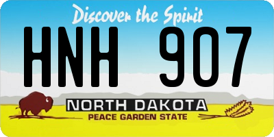 ND license plate HNH907