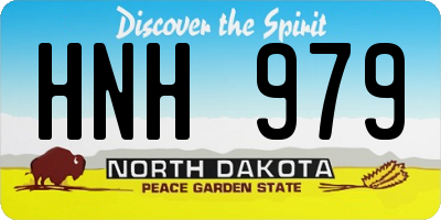 ND license plate HNH979