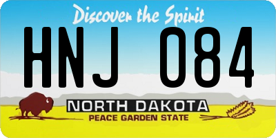 ND license plate HNJ084