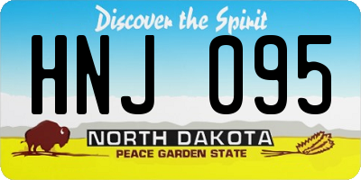 ND license plate HNJ095