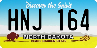ND license plate HNJ164